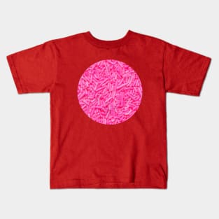 Pink Sprinkles Candy Photo Circle Kids T-Shirt